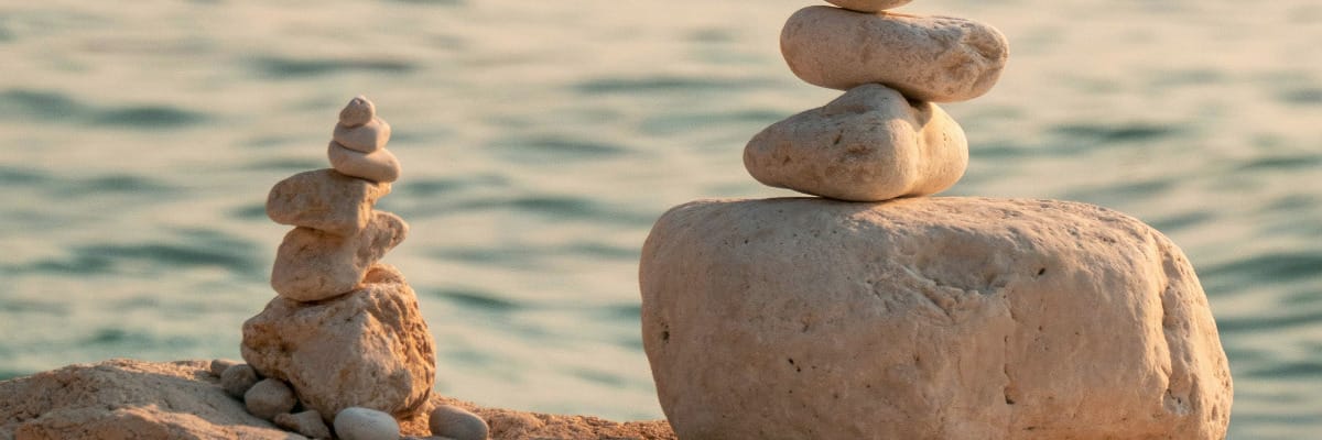 Steine in der Struktur