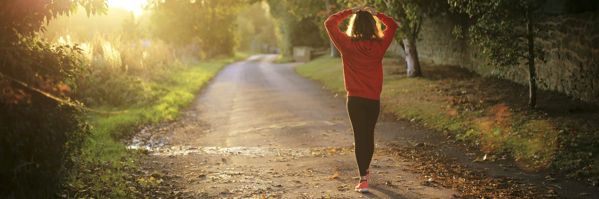 Bewusstes Gehen im Wald