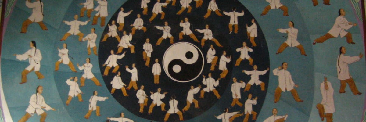 Chenjiagou Wandmalerei Yin und Yang